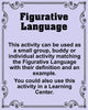 Figurative Language Definitions With Examples Matching Hands On Group or Buddy Activity Fun and Engaging Teacher Resource {{ JAMsCraftCloset }}