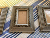 Picture Frames #1 Vintage Silver and Black SET OF 3