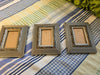 Picture Frames #1 Vintage Silver and Black SET OF 3