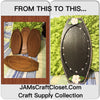 Wooden Platter Ready for DIY Upcycle {{ JAMsCraftCloset }}