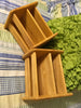 Wooden Caddy Desk Organizer Recipe Holder SMALL Ready for DIY Upcycle {{ JAMsCraftCloset }}