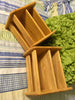 Wooden Caddy Desk Organizer Recipe Holder SMALL Ready for DIY Upcycle {{ JAMsCraftCloset }}