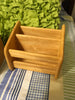 Wooden Caddy Desk Organizer Recipe Holder SMALL Ready for DIY Upcycle {{ JAMsCraftCloset }}