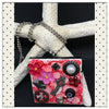 Pendant Necklace Upcycled Repurposed Ceramic Tile Handmade Steampunk Mixed Media Red {{ JAMsCraftCloset }}