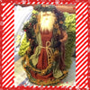 Santa Vintage Rust and Green Standing 17 Inches Tall With Pinecone and Berries Garland {{ JAMsCraftCloset }}