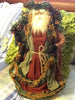 Santa Vintage Rust and Green Standing 17 Inches Tall With Pinecone and Berries Garland {{ JAMsCraftCloset }}