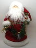 Santa Vintage Red White and Green Standing 12 Inches Tall With Scrolls and Garland {{ JAMsCraftCloset }}