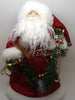Santa Vintage Red White and Green Standing 12 Inches Tall With Scrolls and Garland {{ JAMsCraftCloset }}