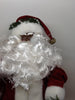 Santa Vintage Ethnic Red White and Green Standing 12 Inches Tall With Pearls in the Garland {{ JAMsCraftCloset }}