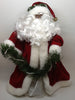 Santa Vintage Ethnic Red White and Green Standing 12 Inches Tall With Pearls in the Garland {{ JAMsCraftCloset }}