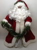 Santa Vintage Ethnic Red White and Green Standing 12 Inches Tall With Pearls in the Garland {{ JAMsCraftCloset }}