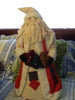 Santa Vintage Standing Primitive With Patches 28 Inches Gingerbread Cookies and Tree Garland {{ JAMsCraftCloset }}