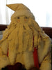 Santa Vintage Standing Primitive With Patches 28 Inches Gingerbread Cookies and Tree Garland {{ JAMsCraftCloset }}