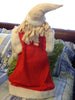 Santa Vintage Standing Primitive With Patches 28 Inches Gingerbread Cookies and Tree Garland {{ JAMsCraftCloset }}