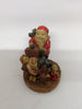Vintage Santa Shelf Sitters Set of 4 Stands 3 Inches Tall Made Out of Pecans Holiday Christmas Decor {{ JAMsCraftCloset }}