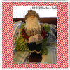 Vintage Fisherman Santa Standing With Fishing Pole Net and a Hat With Flies {{ JAMsCraftCloset }}