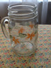 Mugs Mason Jar Hand Painted Floral Aqua Yellow Purple Pink Blue {{ JAMsCraftCloset }}