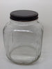 Jar Vintage Pale Green Glass With Lid {{ JAMsCraftCloset }}