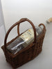 Vintage Basket With Napa Ridge 1992 White Zinfandel Bottle {{ JAMsCraftCloset }}