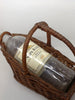 Vintage Basket With Napa Ridge 1992 White Zinfandel Bottle {{ JAMsCraftCloset }}