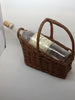 Vintage Basket With Napa Ridge 1992 White Zinfandel Bottle {{ JAMsCraftCloset }}