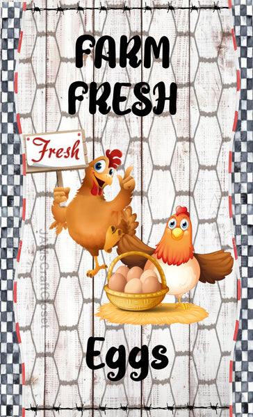 Digital Graphic Design SIGN SVG-PNG-JPEG Download Sublimation Design FARM FRESH EGGS Crafters Delight {{ JAMsCraftCloset }}