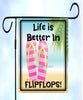 Garden Flag Digital Design Sublimation Graphic Beach SVG-PNG-JPEG Download LIFE IS BETTER IN FLIPFLOPS Crafters Delight {{ JAMsCraftCloset }}