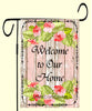 Garden Flag Digital Design Sublimation Graphic SVG-PNG-JPEG Download WELCOME TO OUR HOME Crafters Delight {{ JAMsCraftCloset }}
