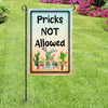 Garden Flag Digital Design Sublimation Easter Graphic SVG-PNG-JPEG Download PRICKS ARE NOT ALLOWED Crafters Delight {{ JAMsCraftCloset }}