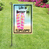 Garden Flag Digital Design Sublimation Graphic Beach SVG-PNG-JPEG Download LIFE IS BETTER IN FLIPFLOPS Crafters Delight {{ JAMsCraftCloset }}
