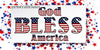 License Vanity Plate Front Plate Clever Funny Custom Plate Car Tag GOD BLESS AMERICA Sublimation on Metal Gift Idea {{ JAMsCraftCloset }}
