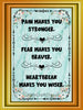 Digital Graphic Design SVG-PNG-JPEG Download Sublimation Positive Saying PAIN MAKES YOU STRONGER Home Gift Decor Crafters Delight {{ JAMsCraftCloset }}
