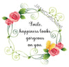 HAPPINESS LOOKS GORGEOUS ON YOU Digital Graphic SVG-PNG-JPEG Download Positive Saying Love Crafters Delight {{ JAMsCraftCloset }}