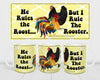 MUG Coffee Full Wrap Sublimation Digital Graphic Design Download HE RULES THE ROOST SVG-PNG Crafters Delight {{ JAMsCraftCloset }}