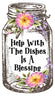 Digital Graphic Design Canning Jar SVG-PNG-JPEG Download Positive Saying Kitchen Decor HELP WITH THE DISHES IS A BLESSING Crafters Delight {{ JAMsCraftCloset }}