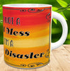 MUG Coffee Full Wrap Sublimation Digital Graphic Design Download HOT MESS SPICY DISASTER SVG-PNG Crafters Delight {{ JAMsCraftCloset }}