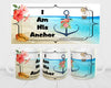 MUG Coffee Full Wrap Sublimation Digital Graphic Design Download I AM HIS ANCHOR SVG-PNG-JPEG Easter Crafters Delight {{ JAMsCraftCloset }}