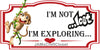 License Vanity Plate Front Plate Clever Funny Custom Plate Car Tag I AM NOT LOST 2 Sublimation on Metal Gift Idea {{ JAMsCraftCloset }}