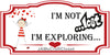 License Vanity Plate Front Plate Clever Funny Custom Plate Car Tag I AM NOT LOST Sublimation on Metal Gift Idea {{ JAMsCraftCloset }}