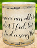 MUG Coffee Full Wrap Sublimation Digital Graphic Design Download I AM NEVER ABLE TO TELL HOW I FEEL SVG-PNG Crafters Delight {{ JAMsCraftCloset }}