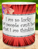 MUG Coffee Full Wrap Sublimation Digital Graphic Design Download I AM SO LUCKY SVG-PNG Crafters Delight {{ JAMsCraftCloset }}