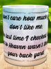 MUG Coffee Full Wrap Sublimation Digital Graphic Design Download I DONT CARE SVG-PNG Crafters Delight {{ JAMsCraftCloset }}