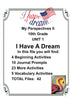 I Have a Dream Martin Luther King Jr from My Perspectives English II 10th Grade Textbook UNIT 1 {{ JAMsCraftCloset }}