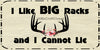 DEER License Plate Digital Graphic Design Download I LIKE BIG RACKS SVG-PNG Hunters Crafters Delight Sublimation {{ JAMsCraftCloset }}