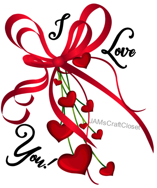 I LOVE YOU Digital Graphic SVG-PNG-JPEG Download Positive Saying Love Crafters Delight {{ JAMsCraftCloset }}