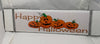 HAPPY HALLOWEEN Pumpkins Wall Art Ceramic Tile Sign Gift Holiday Halloween Decor {{ JAMsCraftCloset }}