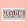 LOVE WHO YOU ARE Ceramic Tile Decal Sign Wall Art Wedding Gift {{ JAMsCraftCloset }}