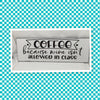 COFFEE WINE IS NOT ALLOWED Tile Decal Sign Funny KITCHEN Decor Wall Art Gift Idea {{ JAMsCraftCloset }}