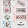 LOVE YOU TO THE MOON Wall Art Ceramic Tile Sign Gift Home Decor Positive Quote {{ JAMsCraftCloset }}