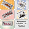 HAPPY HALLOWEEN Dripping Blood Wall Art Ceramic Tile Sign Gift Holiday Halloween Decor {{ JAMsCraftCloset }}